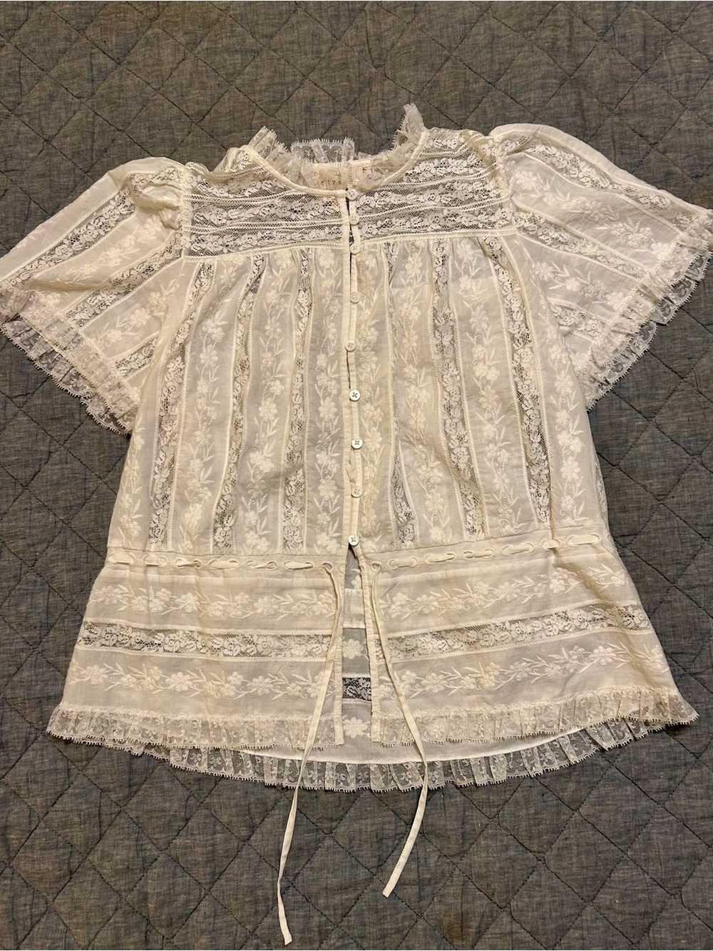Sézane NWOT SZ 6 Shenali Top SZ 6 Never Worn!!! Immaculate!! 🇫🇷‼️ - Picture 4 of 7